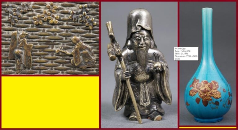 JAPON - ACCUMULATION DE TROIS (3) OBJETS - Japon, Epoque XIXe et XXe siècle - I…