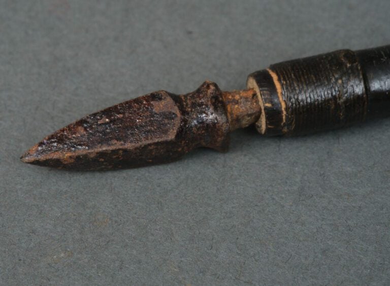 JAPON - Période Edo (1603-1868) - Carquois (yebira) de type Utsubo laqué noir a…