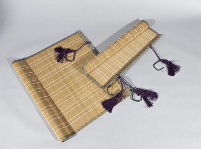 JAPON - Période Showa (1926-1989) - Paire de deux écran Sudare ( stores en bamb…