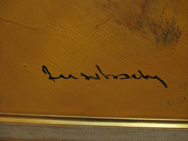 Jean-Claude ALLENBACH - Chapelle en Provence - Huile sur toile. - Signée en bas…
