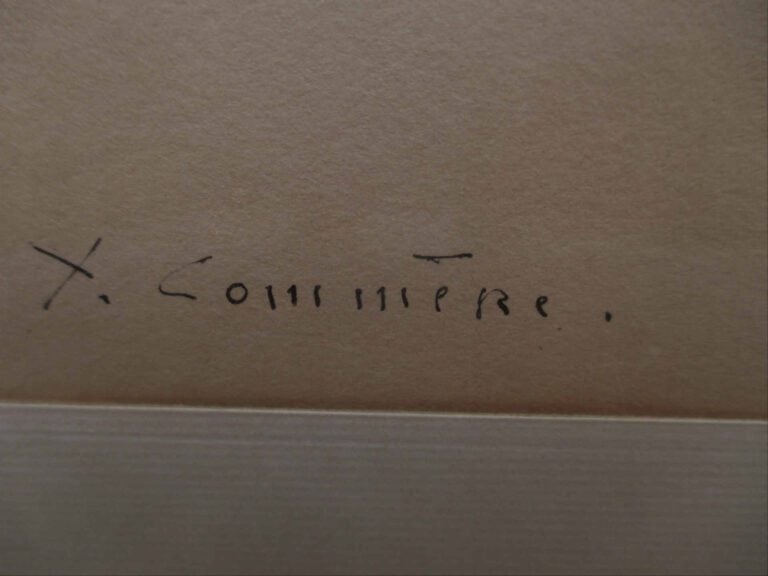 Jean COMMERE (1920-1986) - Paysage - Dessin à l'encre de Chine sur papier. - Si…