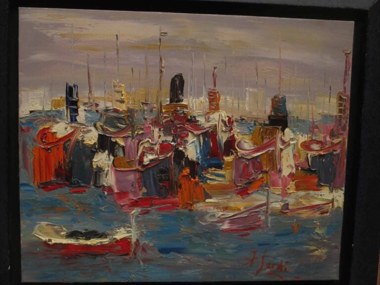 Jean SARDI (Né en 1947) - Attente - Huile sur toile. - Signée en bas à gauche,…