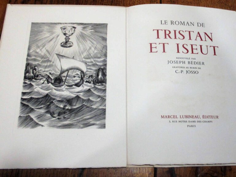 [JOSSO (Camille)] - BEDIER (Joseph). - Le Roman de Tristan et Iseut. Gravures a…