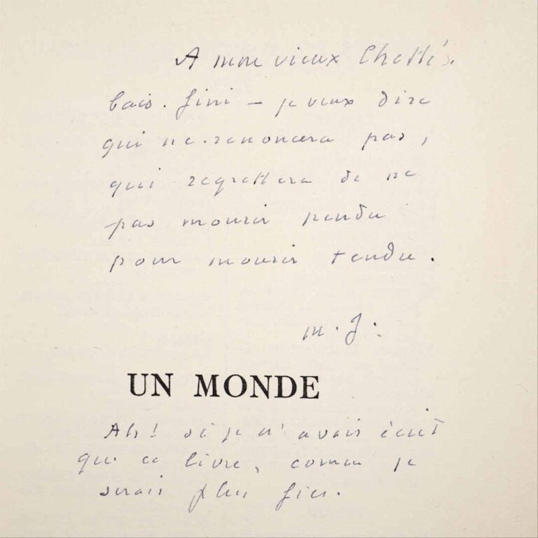 JOUHANDEAU (Marcel). - Un monde. - Paris. N. R. F., 1950. - Petit in-8°. Éditio…