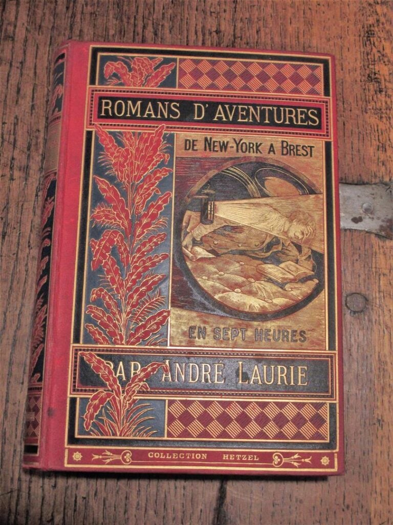 LAURIE (André) - De New-York à Brest en sept heures. Roman d'aventures. Illustr…