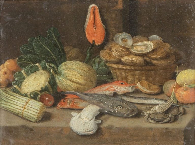Le Pseudo Jan Van KESSEL II (actif entre 1660 et 1750) - Nature morte aux rouge…
