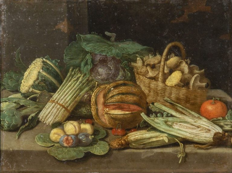 Le Pseudo Jan Van KESSEL II (actif entre 1660 et 1750) - Nature morte aux rouge…