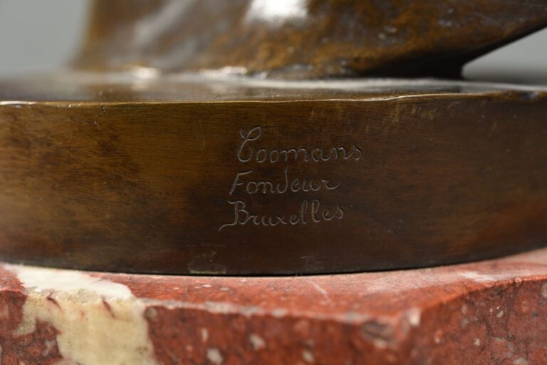 LEONARD (XIX-XXe) - Homme drapé, la main sur la hanche - Epreuve en bronze à pa…