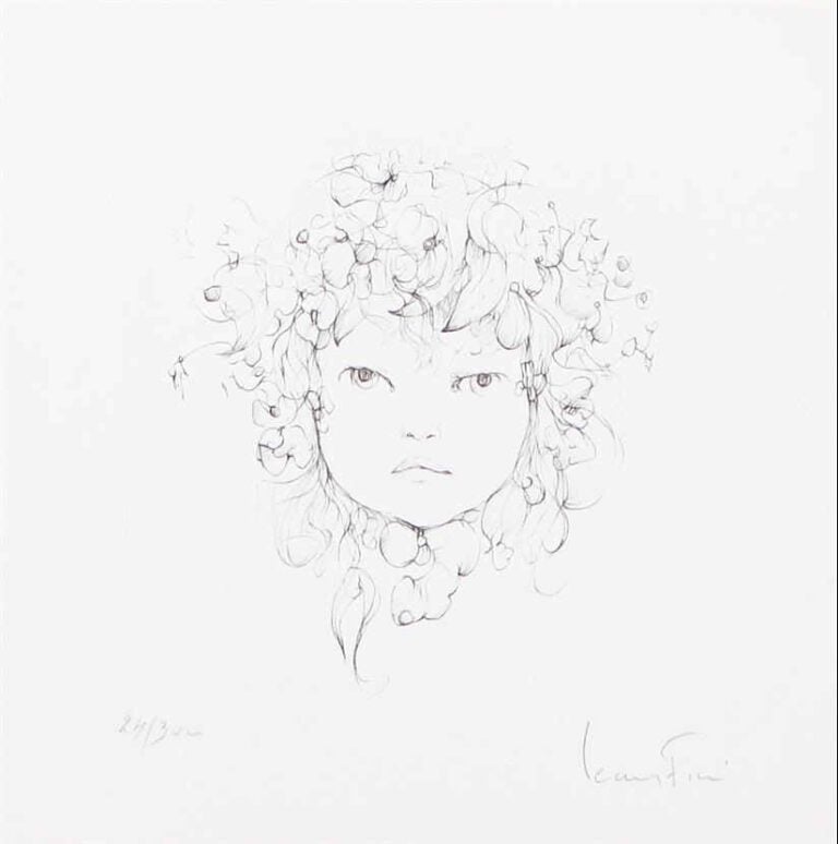 Leonor FINI (1907-1996) - Deux portraits d'enfants - Paire d'eaux-fortes. - Sig…