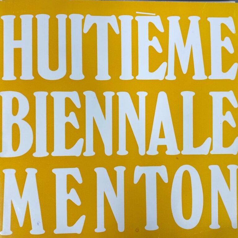 Livret de la VIIIe Biennale Internationale de Menton dédiée à Salvador Dali et…