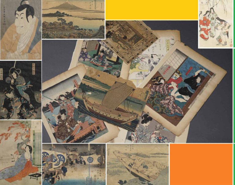 LOT D'ESTAMPES / XYLOGRAVURES - Japon, Epoque XIXe/XXe siècle - Il comprend des…