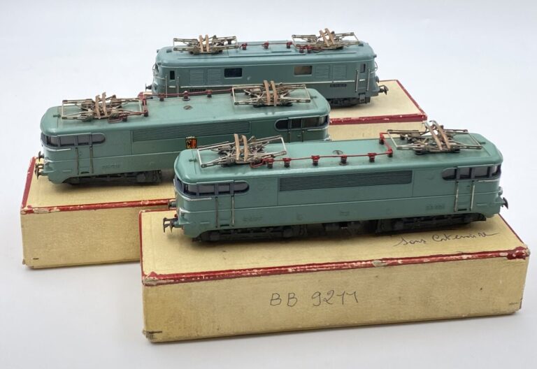 Lot de 3 loco VB en BO : BB 9001, BB 9211, BB 9211à 2 moteurs