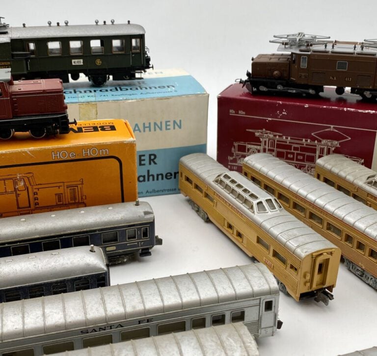 Lot de 3 locos : Bemo loco croco; Bemo BB diesel, Heinzl crémaillère bref 504 e…