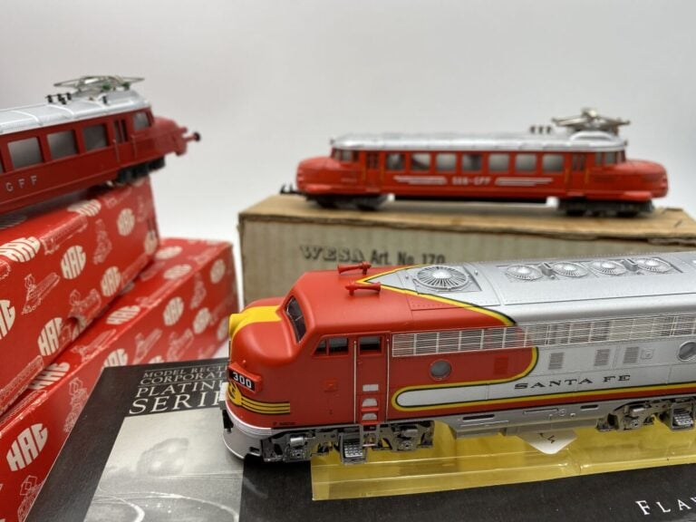 Lot HO HAG en BO : Flèche rouge ref 101, BB 180 BN + MRC platinum : Santa Fe re…