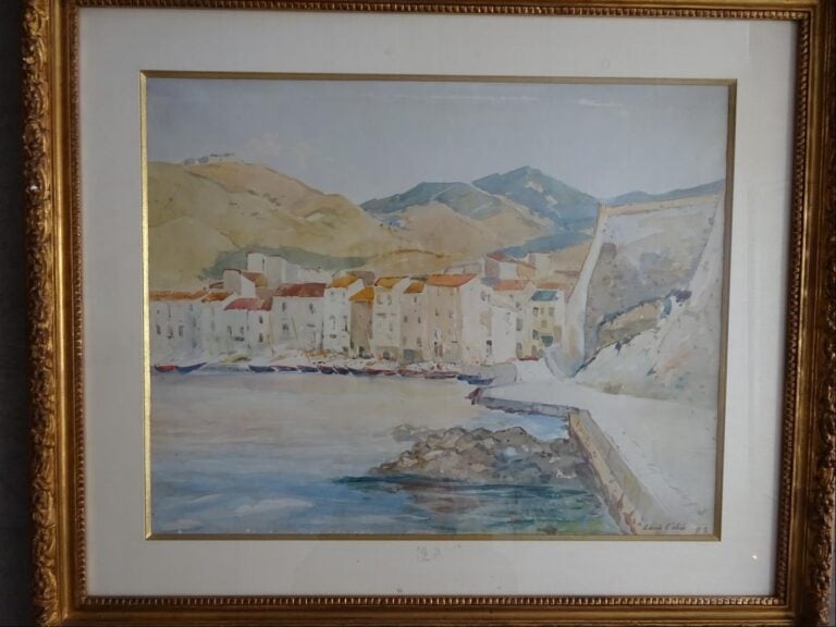 Louis Alexandre CABIÉ (1854-1939) - Le port de Cassis - Aquarelle sur papier. -…