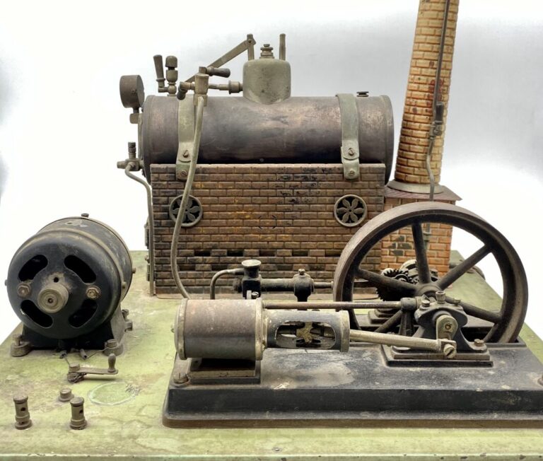 Machine à vapeur Bing Allemagne, vers 1912: machine usine à cylindre fixe indép…