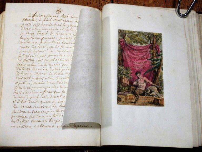 MANUSCRIT. - BOCCACE. - Les cent nouvelles de Jean Boccace traduites par A.G. M…