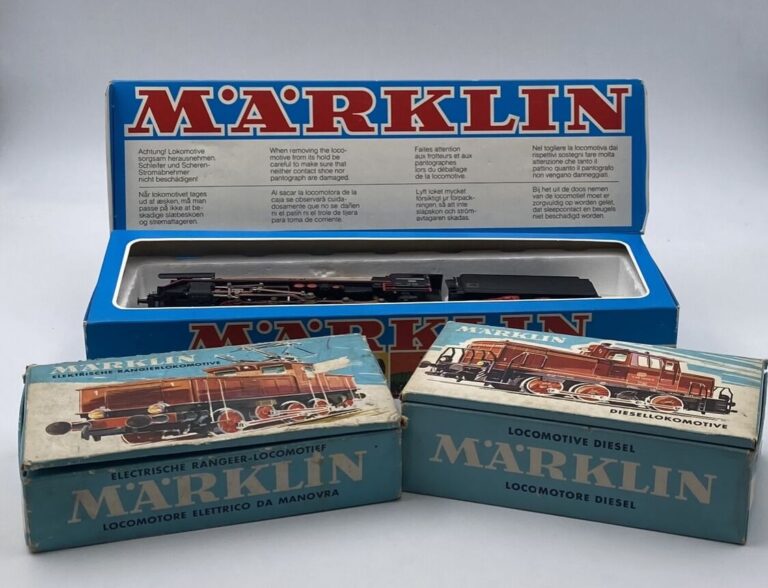 Marklin 2 locos en BO ; diesel triage ref 3069 et électrique manoeuvre bref 300…