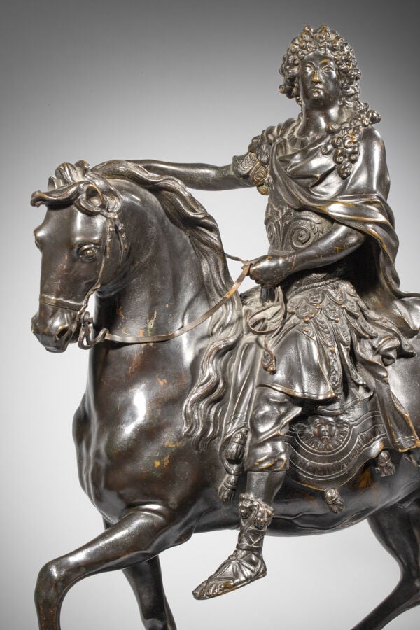 Martin Van den Bogaert, dit Desjardins (1637-1694) - Louis XIV à cheval - Statu…