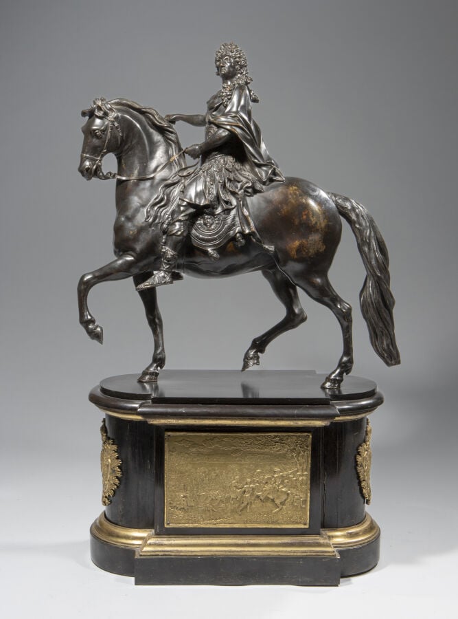 Martin Van den Bogaert, dit Desjardins (1637-1694) - Louis XIV à cheval - Statu…