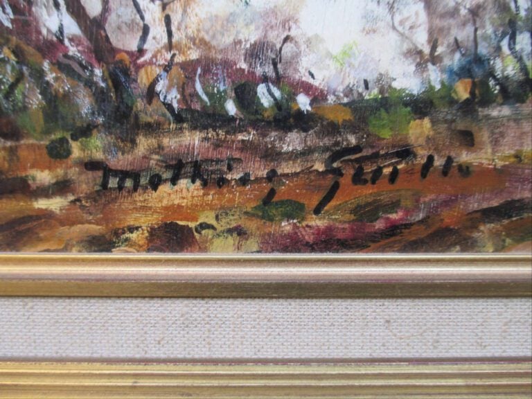 Mathias GUILLO (1897-1990) - Paysage d'été - Huile sur panneau. - Signée en bas…