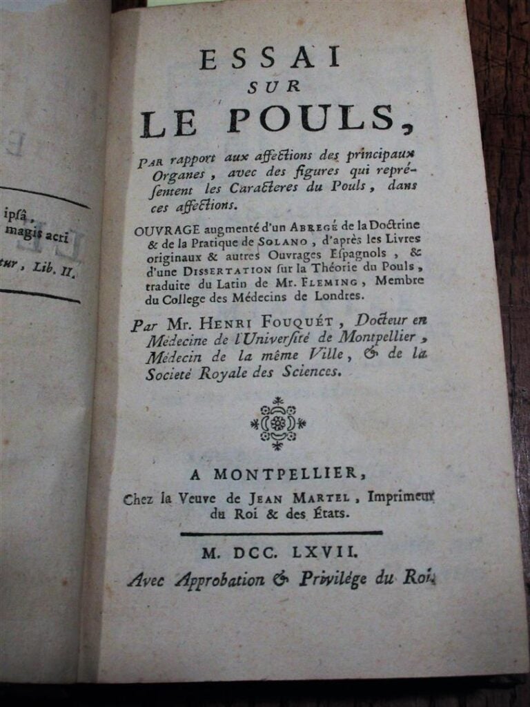 [MEDECINE] FOUQUET (Henri,Docteur en Médecine de l'Université de Montpellier, .…