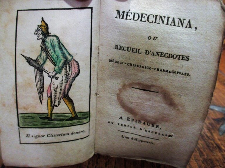 [MEDECINE] - Medeciniana, ou recueil d'anecdotes médeci-chirurgico-pharmacopole…