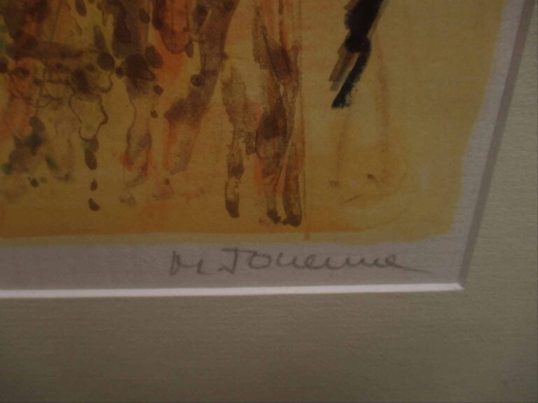 Michel JOUENNE (Né en 1933) - Les vignes - Lithographie. - Signée en bas à droi…