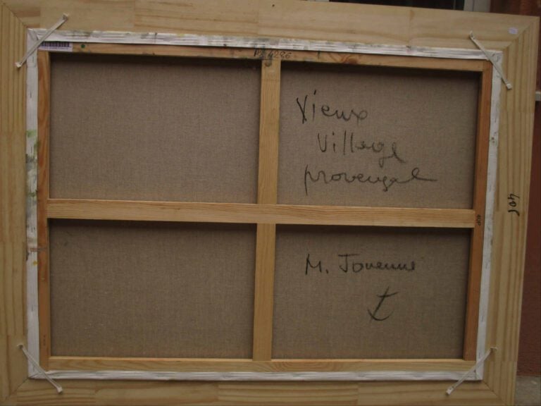 Michel JOUENNE (Né en 1933) - Vieux village provençal - Huile sur toile. - Sign…
