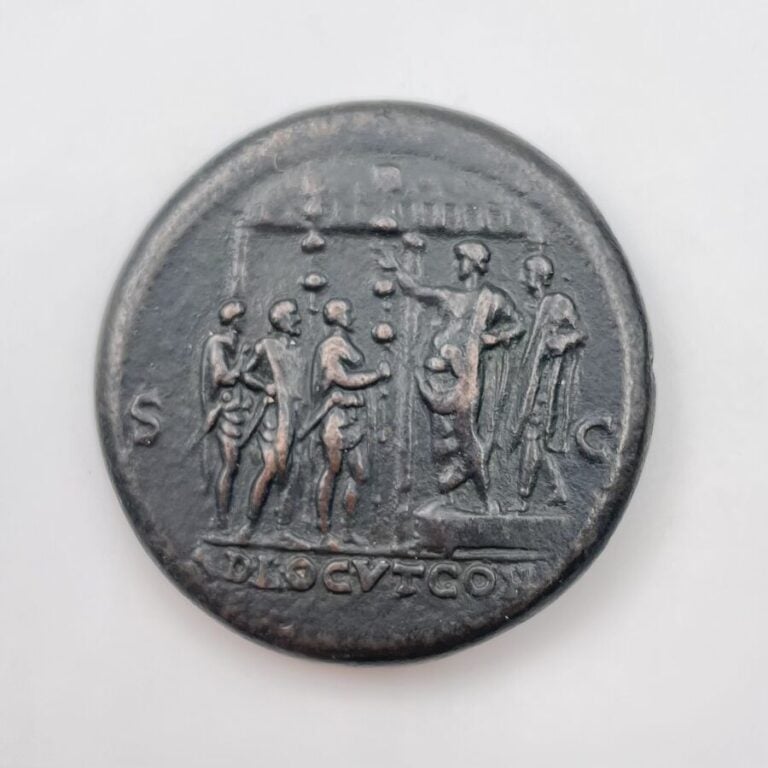 Néron (54-68). « Padouan » en bronze, d'après Giovanni Cavino, au sesterce à l'…