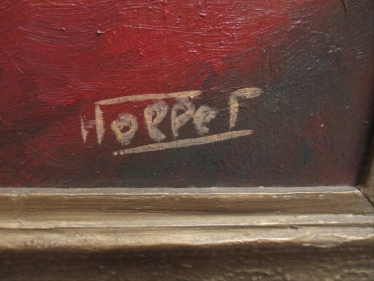 NOPPET ? - Nu de dos - Huile sur panneau. - Signée en bas à gauche. - 41.5 x 33…