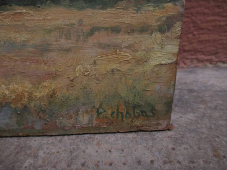 P. CHABAS - Paysage provençal - Huile sur isorel. - Signée en bas à droite. - 2…