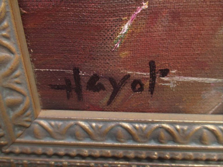 Pascal HAYOT (Actif XXe siècle) - Nu à la fenêtre - Huile sur toile. - Signée e…
