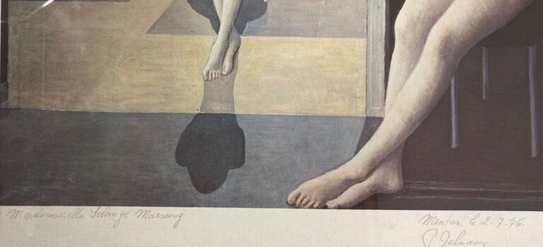 Paul DELVAUX (1897-1994) - Femmes nues assises aux colonnes corinthiennes - Lit…