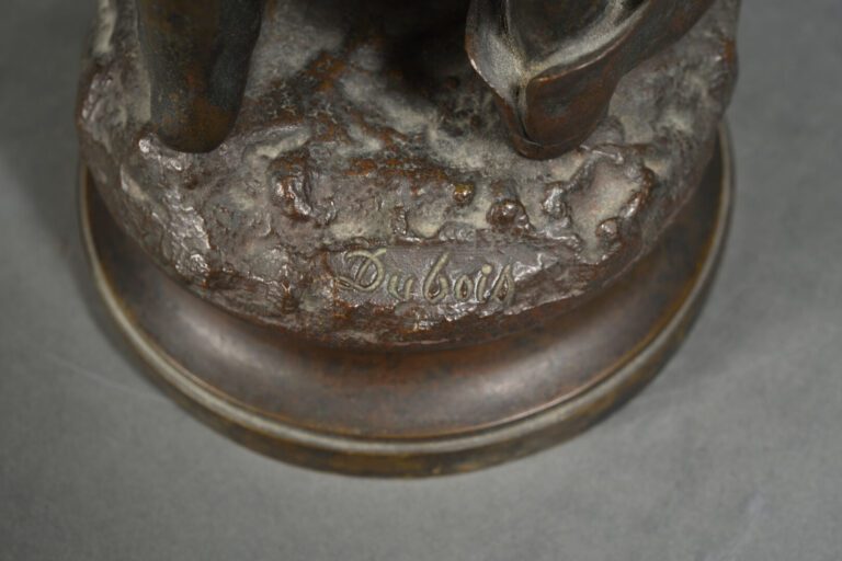 Paul DUBOIS (1829-1905), d'après - Enfant à la cruche - Epreuve en bronze à pat…