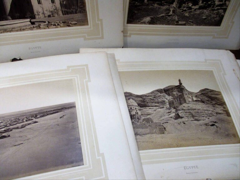 PHOTOGRAPHIES. - ORIENTALISME. EGYPTE. - FELIX BONFILS. Vers 1870. - Lot de 8 c…