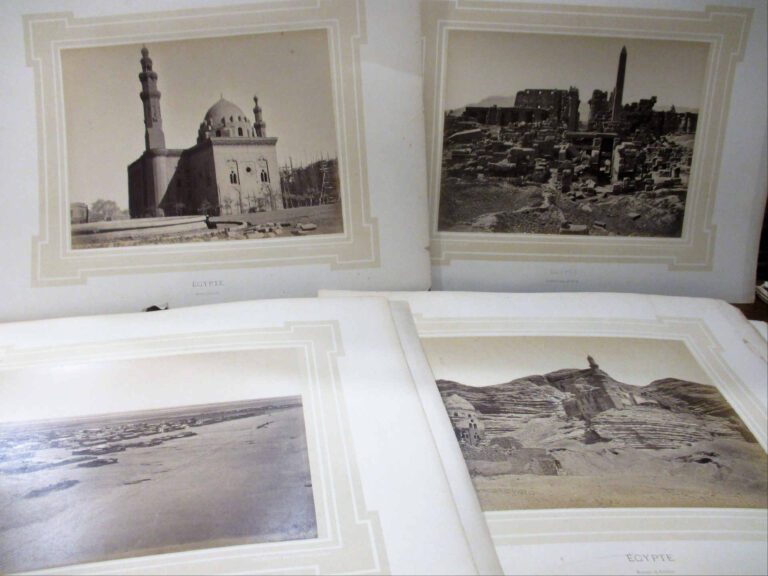 PHOTOGRAPHIES. - ORIENTALISME. EGYPTE. - FELIX BONFILS. Vers 1870. - Lot de 8 c…
