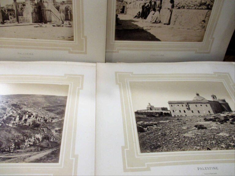 PHOTOGRAPHIES. - ORIENTALISME. JERUSALEM & PALESTINE. - FELIX BONFILS. Vers 187…
