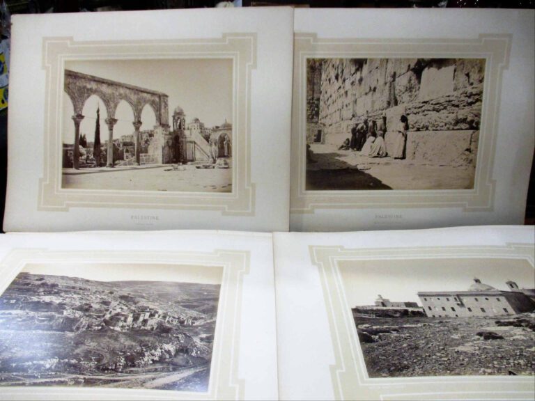 PHOTOGRAPHIES. - ORIENTALISME. JERUSALEM & PALESTINE. - FELIX BONFILS. Vers 187…