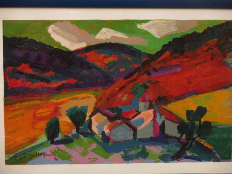 Pierre AMBROGIANI (1907-1985) - Paysage de Sault - Gravure Raymond Jacquet grav…