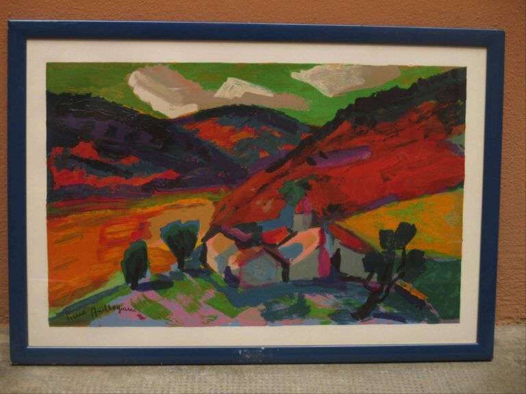 Pierre AMBROGIANI (1907-1985) - Paysage de Sault - Gravure Raymond Jacquet grav…