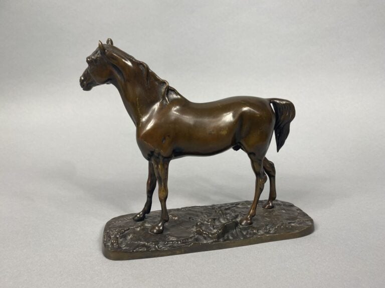 Pierre-Jules MÈNE (1810-1879), d'après - Cheval - Epreuve en bronze à patine br…