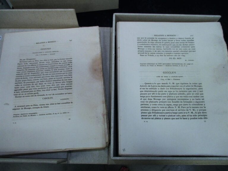 [PRINCIPAUTE de MONACO] SAIGE (Gaston) - Documents historiques relatifs à la Pr…