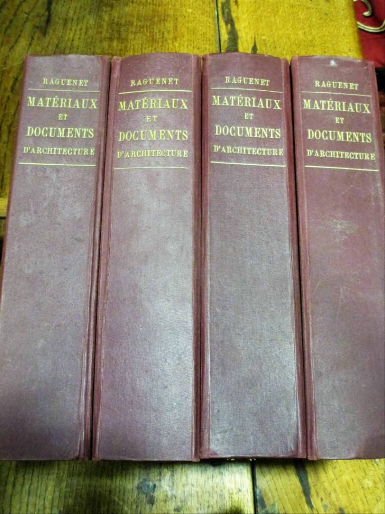 RAGUENET A. - Matériaux et documents d'architecture, de sculpture et de tous le…