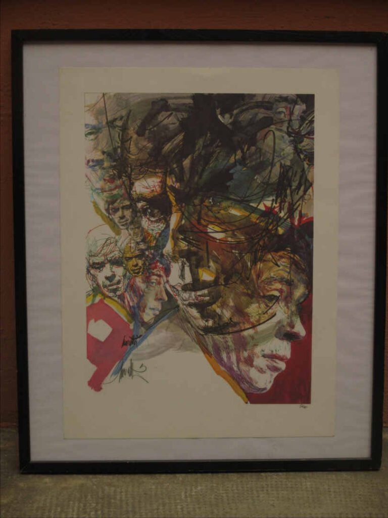 Raymond MORETTI (1931-2005) - Jacques Brel - Lithographie en couleurs. - Signée…