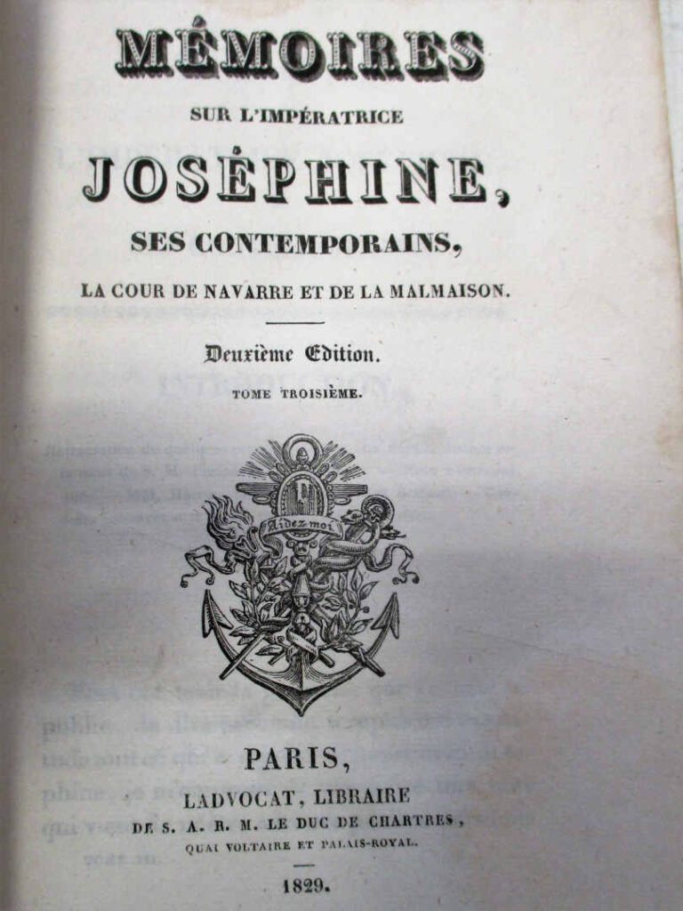 [REGNAULT - WARIN]. - Mémoires sur l'impératrice Joséphine, ses contemporains,…