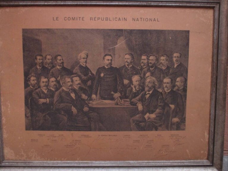 Reproduction représentant le comité républicain national. - A vue : 44 x 60 cm…