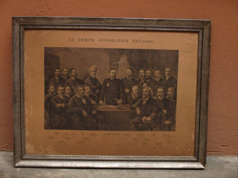 Reproduction représentant le comité républicain national. - A vue : 44 x 60 cm…