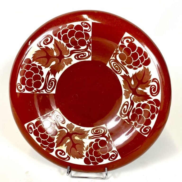 Robert MEQUINION (1905-1985) - Coupe à bords éversés en céramique émaillée bist…