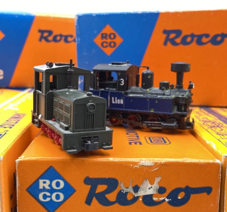 ROCCO HO en BO : lot de 9 loco : BR E71 ref. 04196A, BR132 ref. 04145A, Be 4/6…